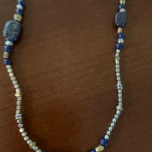 J Jill Lapiz double-strand necklace and earrings set